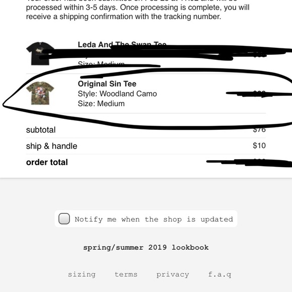 Supreme Original Sin Tee - Picture 5 of 5